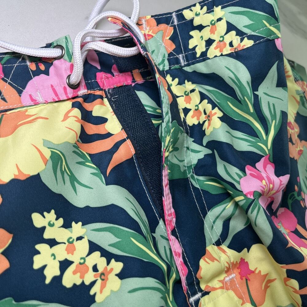 Men's Swim Shorts Swimming Trunks Beach Board Swimwear Lined NWT Chaps Tropical - Picture 7 of 12